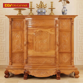 Tủ Thờ Gõ Đỏ Tam Đa Chạm 1m4 Đẹp Giá Rẻ