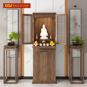 Tủ Thờ Gỗ Thờ Phật Tại Gia Kích Thước Chuẩn Lỗ Ban