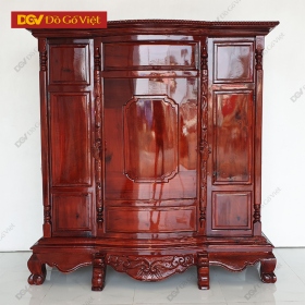 Tủ Thờ Gõ Tràm Bụng Phệ Trơn 1m47 Đẹp Giá Rẻ