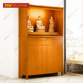 Tủ Thờ Lớn 4 Cánh Gỗ Tự Nhiên Vân Gõ Đỏ Mẫu Mới 2025