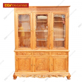 Tủ Trưng Bày Rượu Gỗ Tự Nhiên Gõ Đỏ Nhóm 1 Cao Cấp Giá Tốt