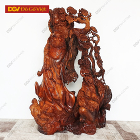 Tượng Đạt Ma Qua Sông Gỗ Hương Việt Nam Đẹp, Độc, Chất