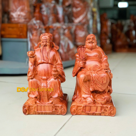 Tượng Để Bàn Cầu Tài Cặp Ông Địa Thần Tài Chiêu Lộc Cầu Tài