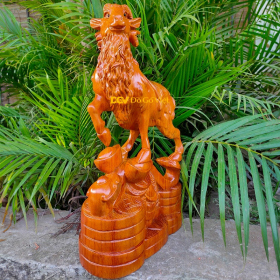 Tượng Dê Gỗ Phong Thủy Gỗ Hương Đá Đẹp Rẻ