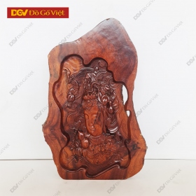 Tượng Trang Trí Để Bàn Chạm Phật Quan Âm Gỗ Hương Ta Đẹp...